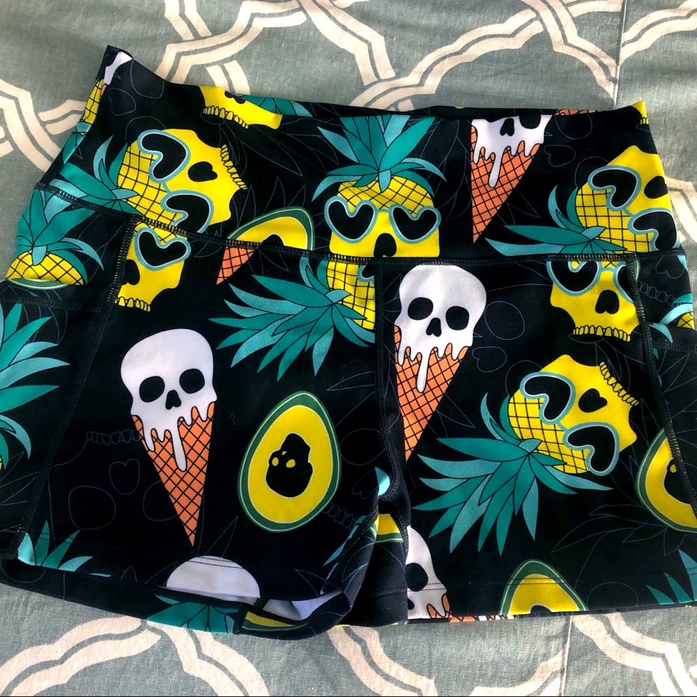 CVG Retired Ice Cream Skull Booty Shorts Large